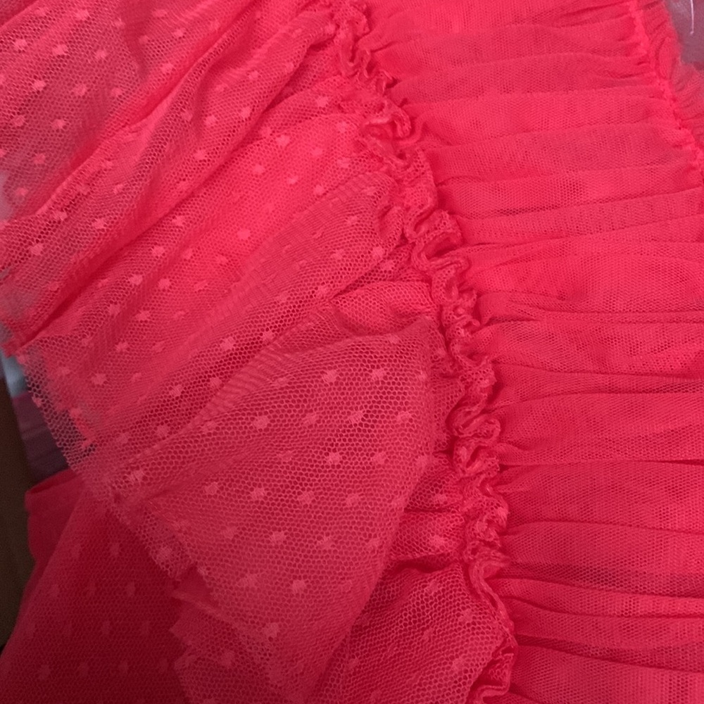 Geisha Designs Ruffled Tulle Blouse XL ,1X TULLE xs, 2X new - Picture 9 of 11